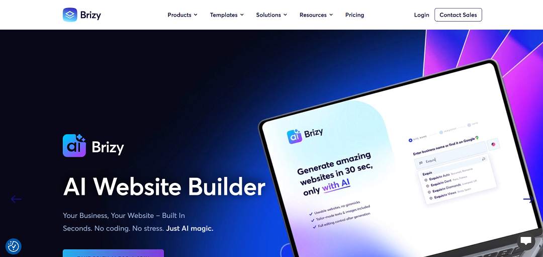 Brizy AI is an advanced AI-powered website builder designed to help individuals, small businesses, and agencies create professional websites quickly without requiring coding or design skills.