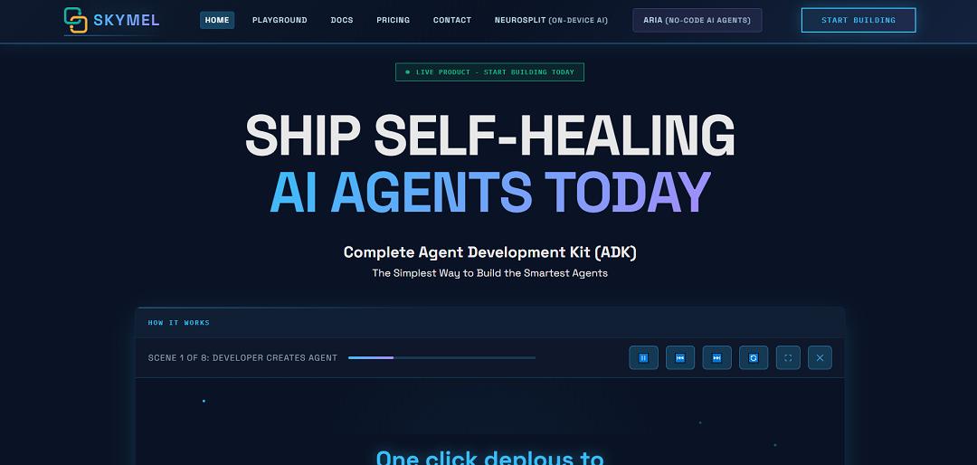 Skymel is an advanced platform designed to simplify the creation of intelligent AI agents capable of autonomous decision-making and continuous learning.