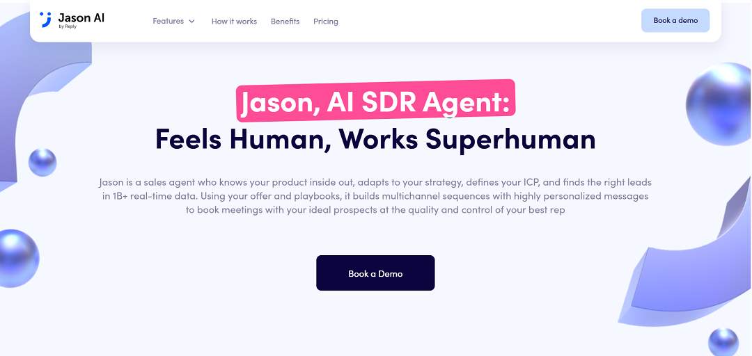 Jason AI, built by Reply.io, is like having a smart virtual sales teammate who never sleeps.