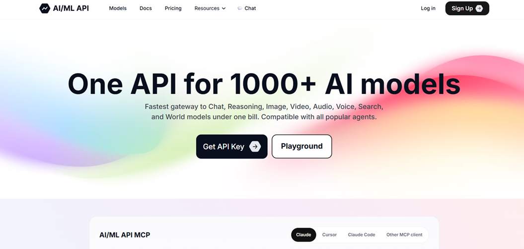 AIMLAPI is a unified AI API platform that gives developers access to a wide range of AI models through a single service.