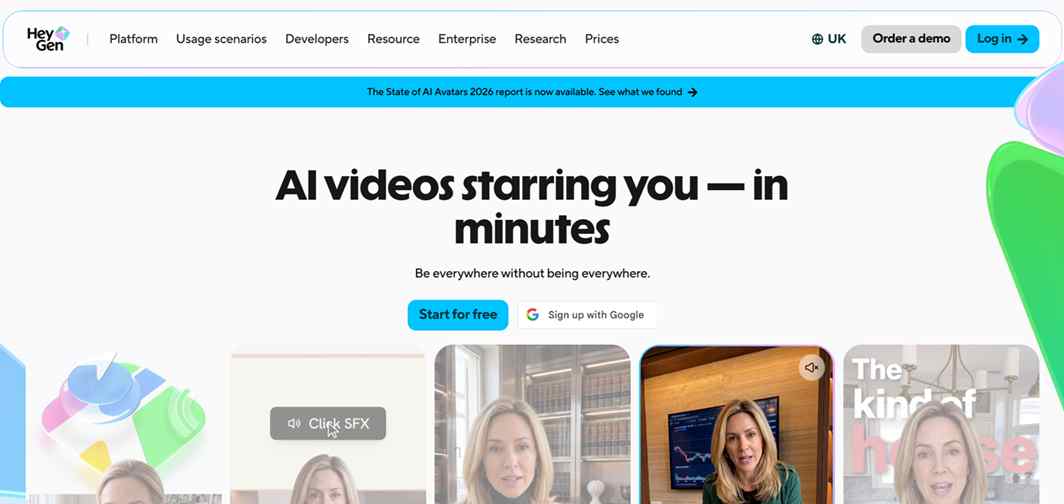 HeyGen is an AI video creation platform built around realistic digital avatars, making it possible to produce presenter-led videos without recording in front of a camera. 