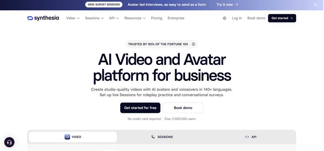 Synthesia is an AI video platform designed primarily for businesses that want to create professional video content without cameras, studios, actors, or traditional video production teams.