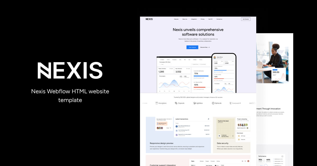 Style Guide - Nexis Webflow HTML website template