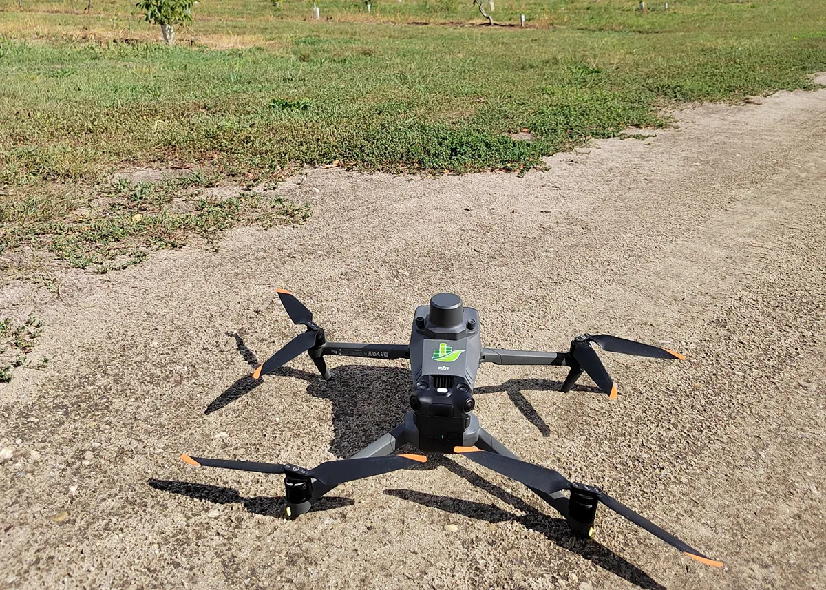 Snímkovanie orechového sadu s DJI Mavic 3M