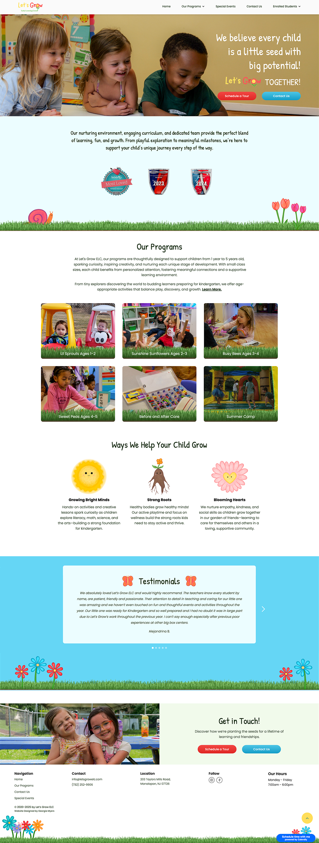 Let's Grow Redesigned Home Page