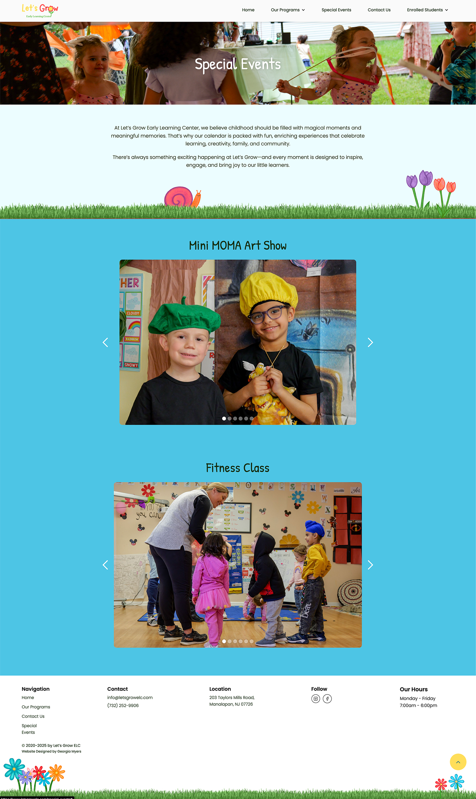 Let's Grow Redesigned Events Page