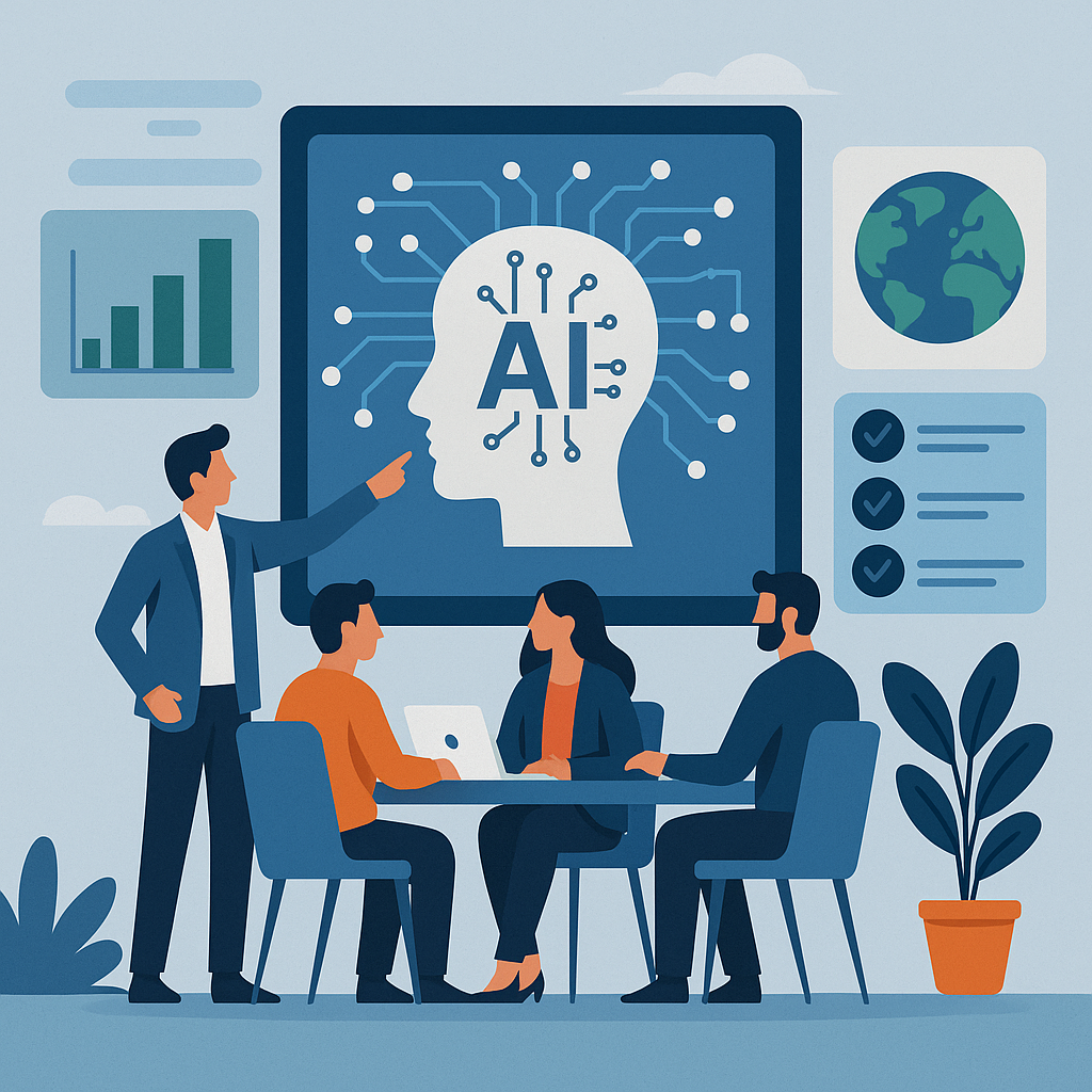 Intelligence artificielle pilotant la gouvernance RSE d’une entreprise durable