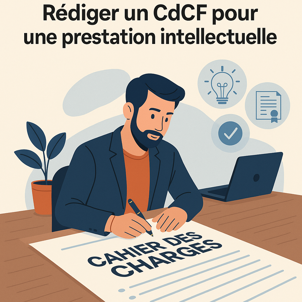 Rédaction d’un cahier des charges fonctionnel (CdCF) pour une prestation intellectuelle dans un environnement professionnel