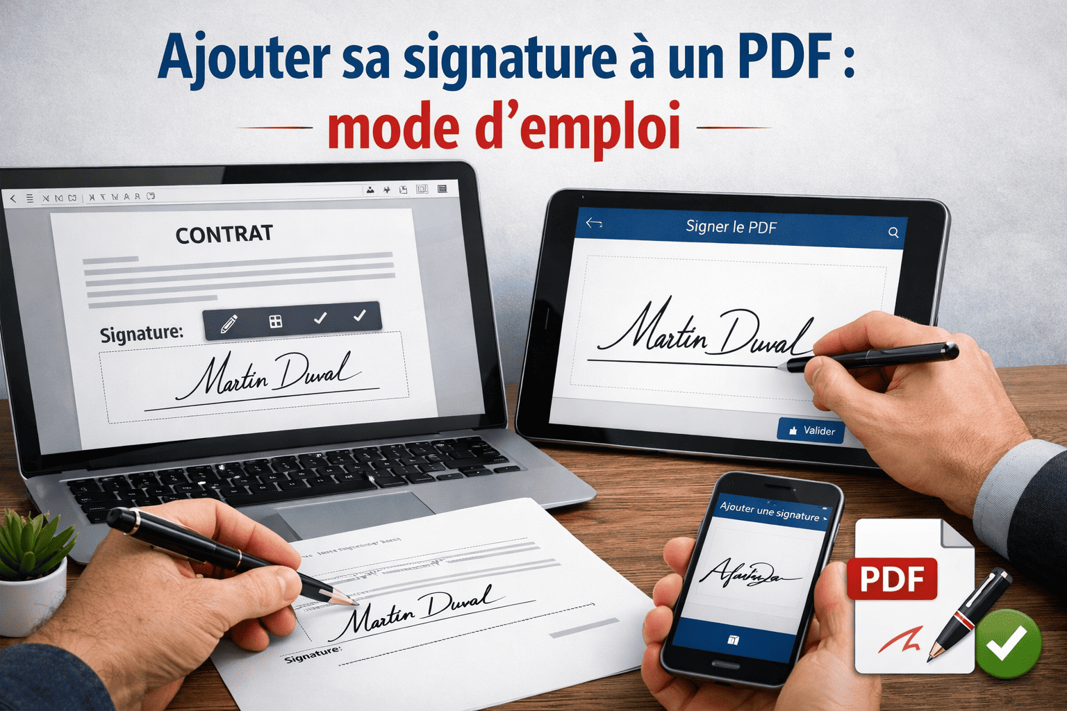 firma elettronica di un documento PDF in un processo aziendale