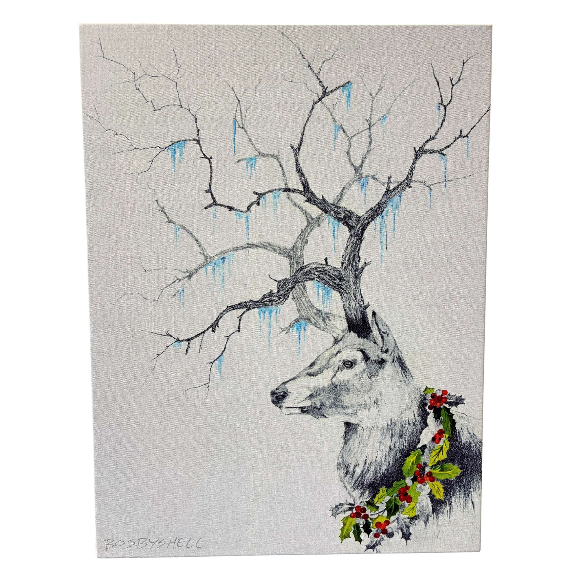 Winter Stag by Wil Bosbyshell