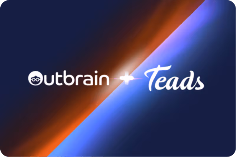 Outbrain and Teads