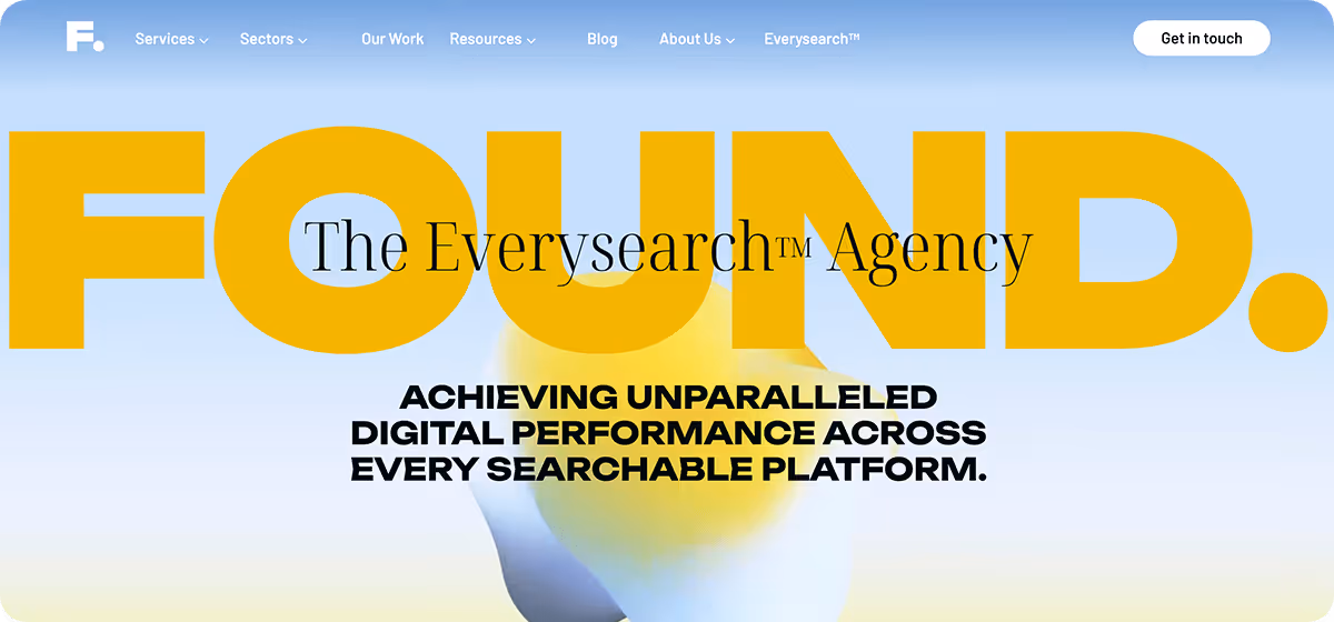 Found website homepage - link to website