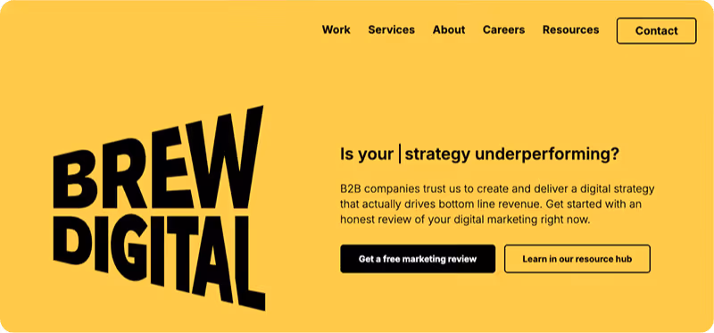Brew Digital website - link to website