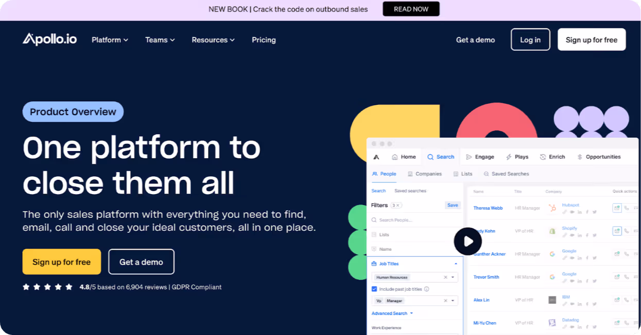 Apollo.io website