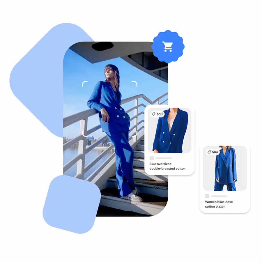 Image credit: Google: Image.  Representation of Google Lens in action. https://lens.google/#shopping 