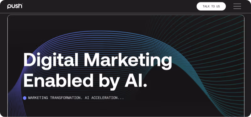 Push website homepage