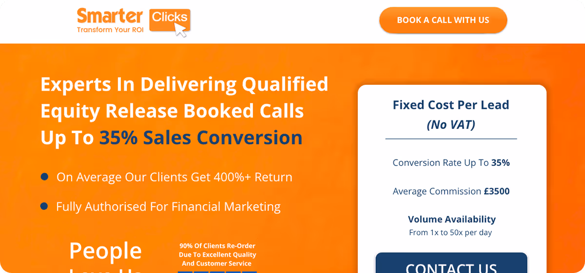 Smarter Clicks homepage