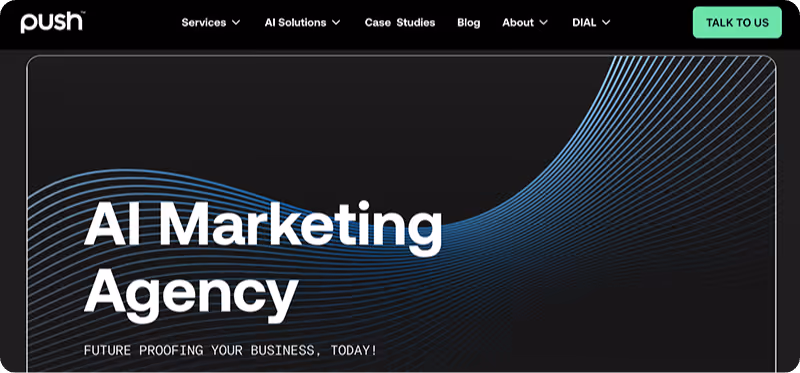 Push homepage - link to website