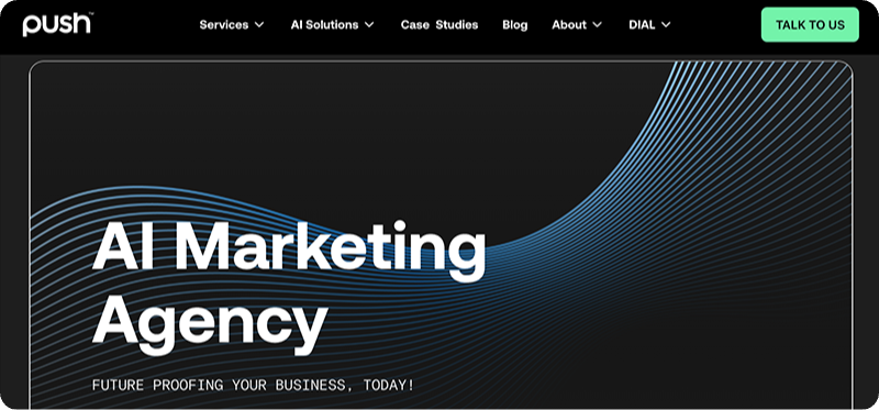 Push homepage - link to website