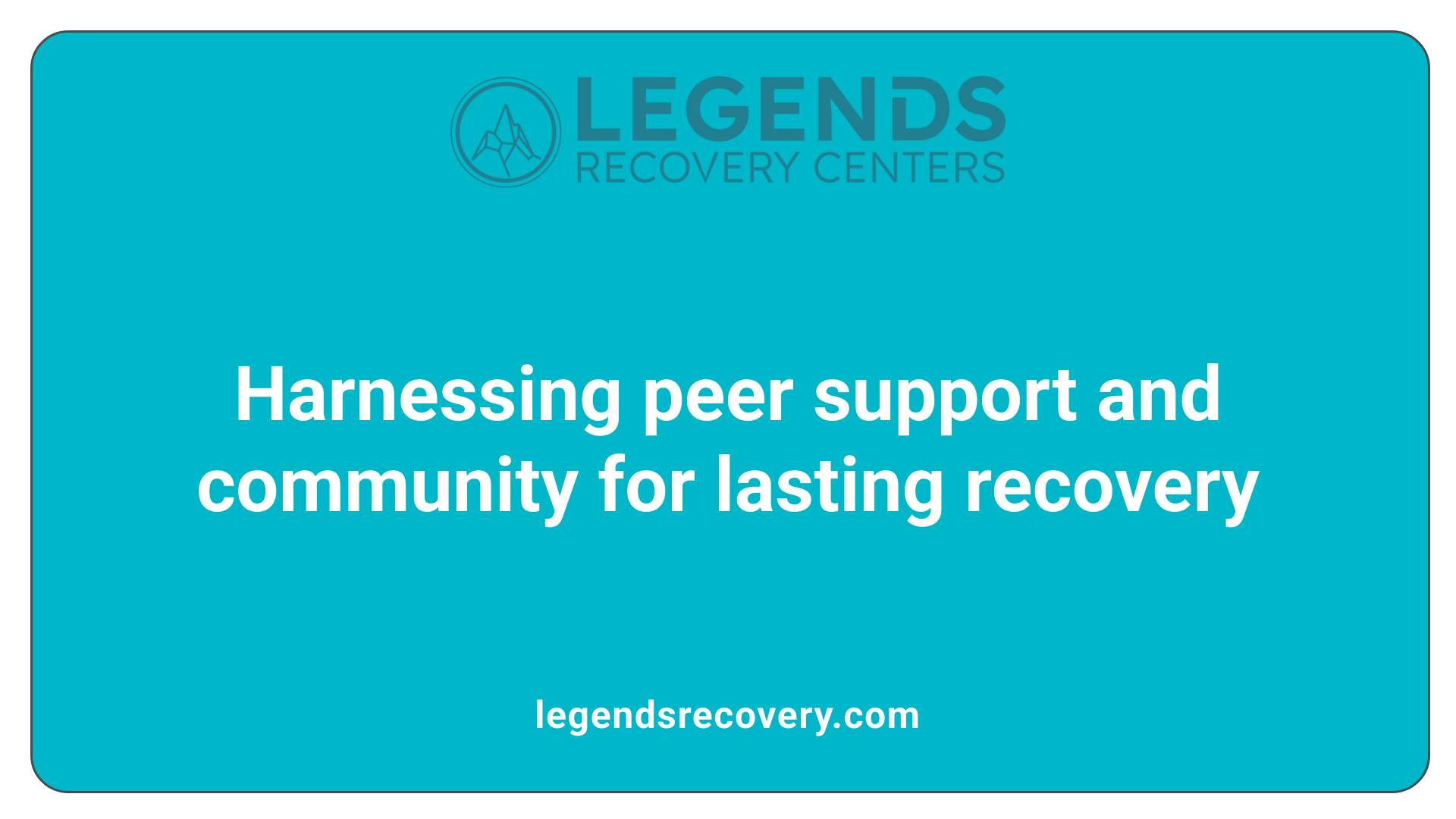 Harnessing peer support and community for lasting recovery