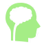 icon of human head with brain silhouette