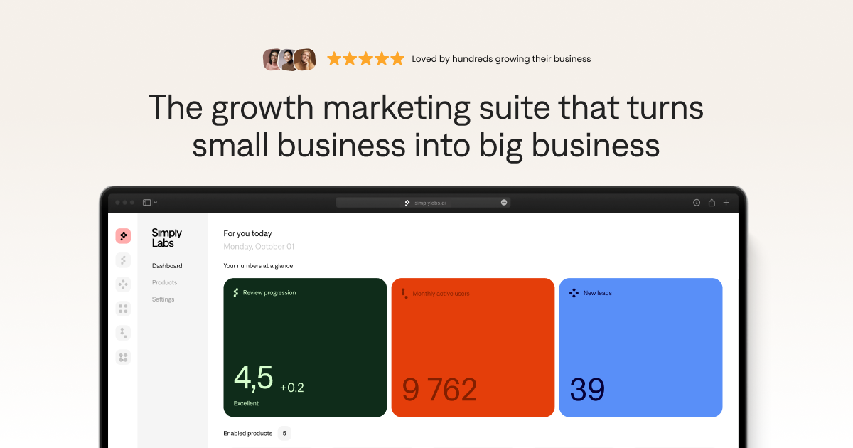 SimplyLabs - A single place to grow your business logo