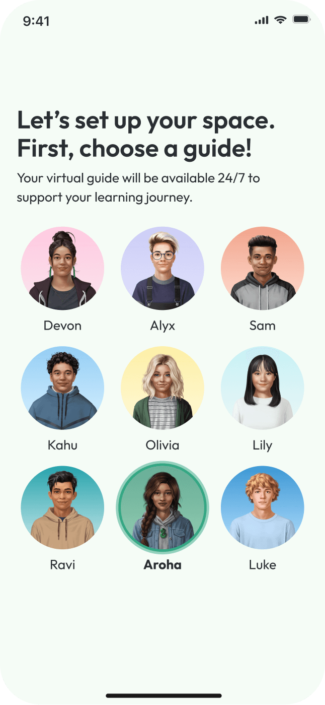 Image of the Headstrong guides on the app
