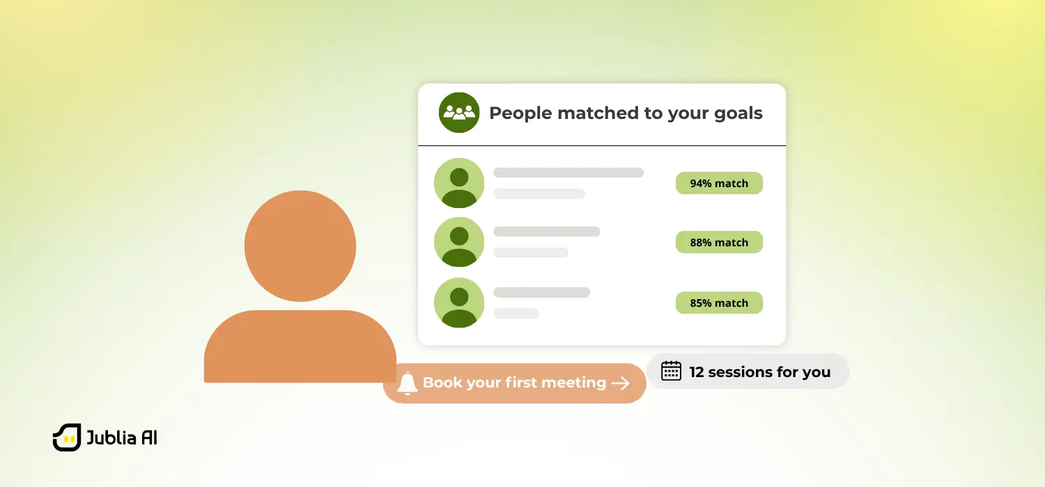 AI event app helping attendees discover relevant connections and schedule meetings automatically