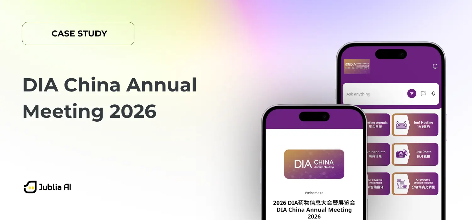 A mobile app event app for pharmatical event in China