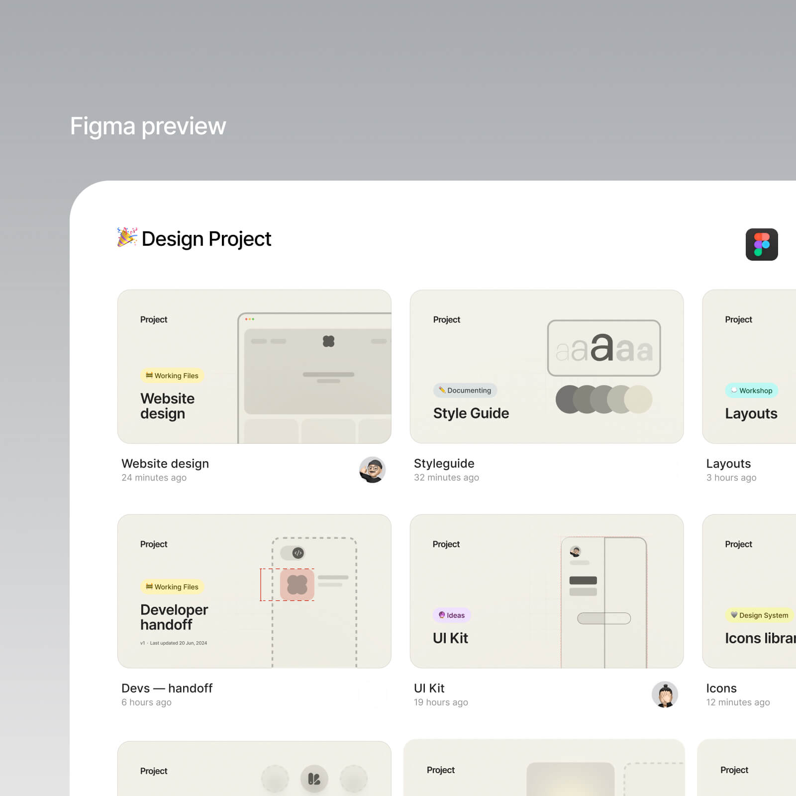 Grid layout kit for figma
