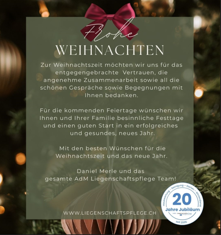 Frohe Weihnachten
