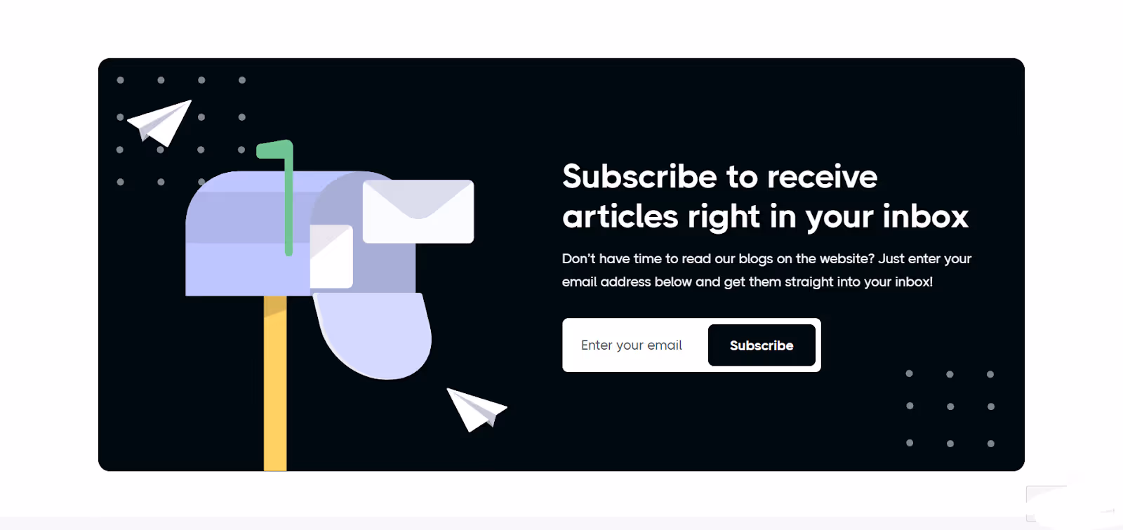 An example of an email opt-in form used by Zixflow on its blog pages. 