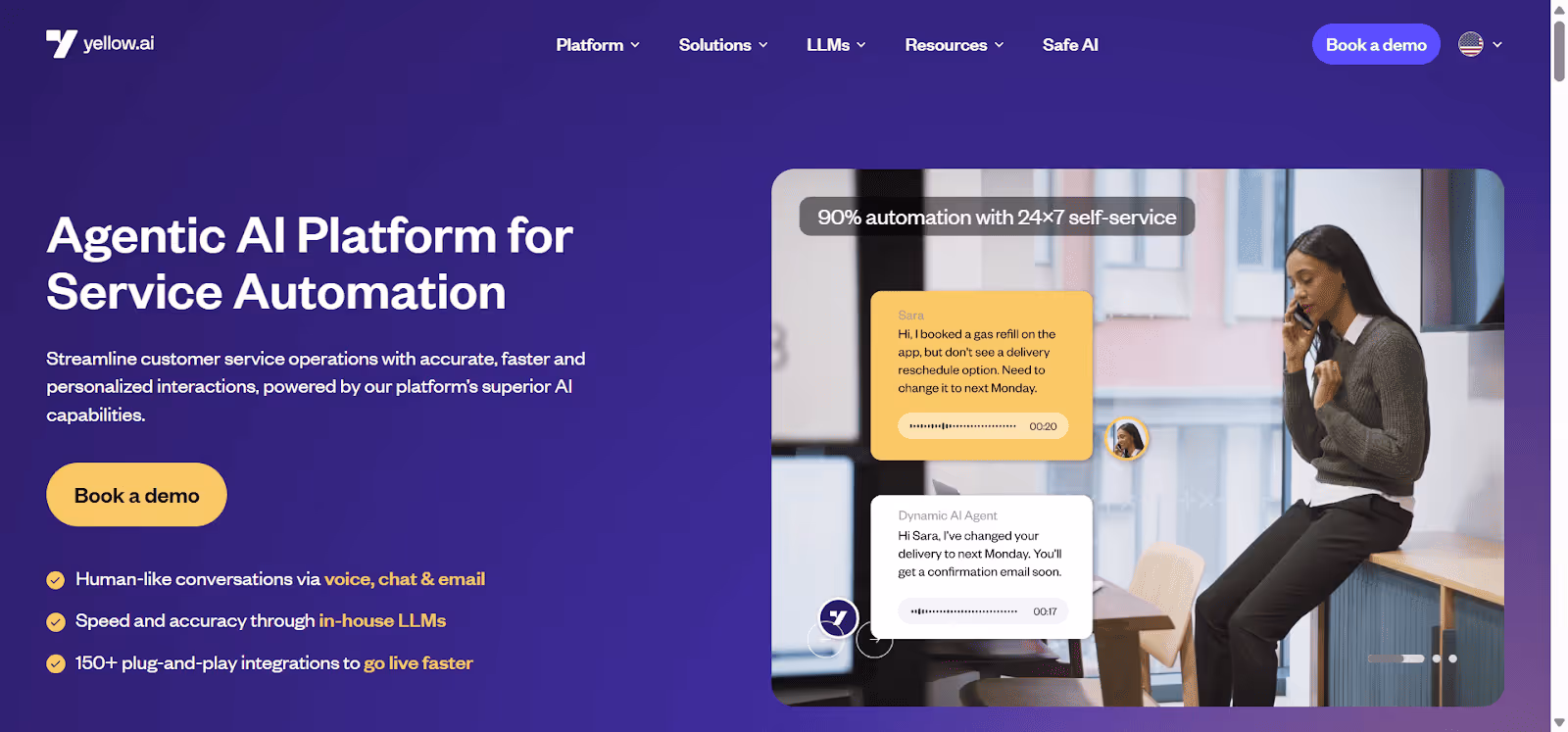 Yellow.ai is a known WhatsApp chatbot solution.