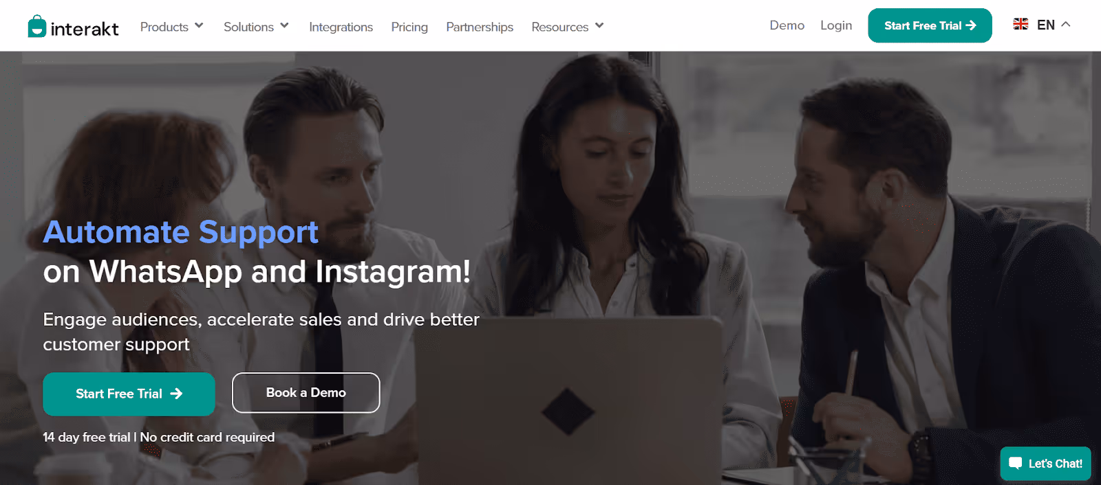 Interakt is a renowned WhatsApp chatbot builder. 