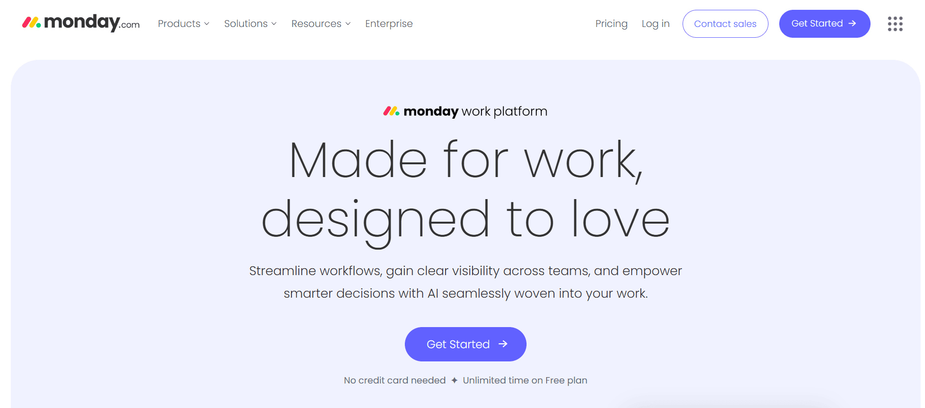 Monday.com, a famous project management solution. 