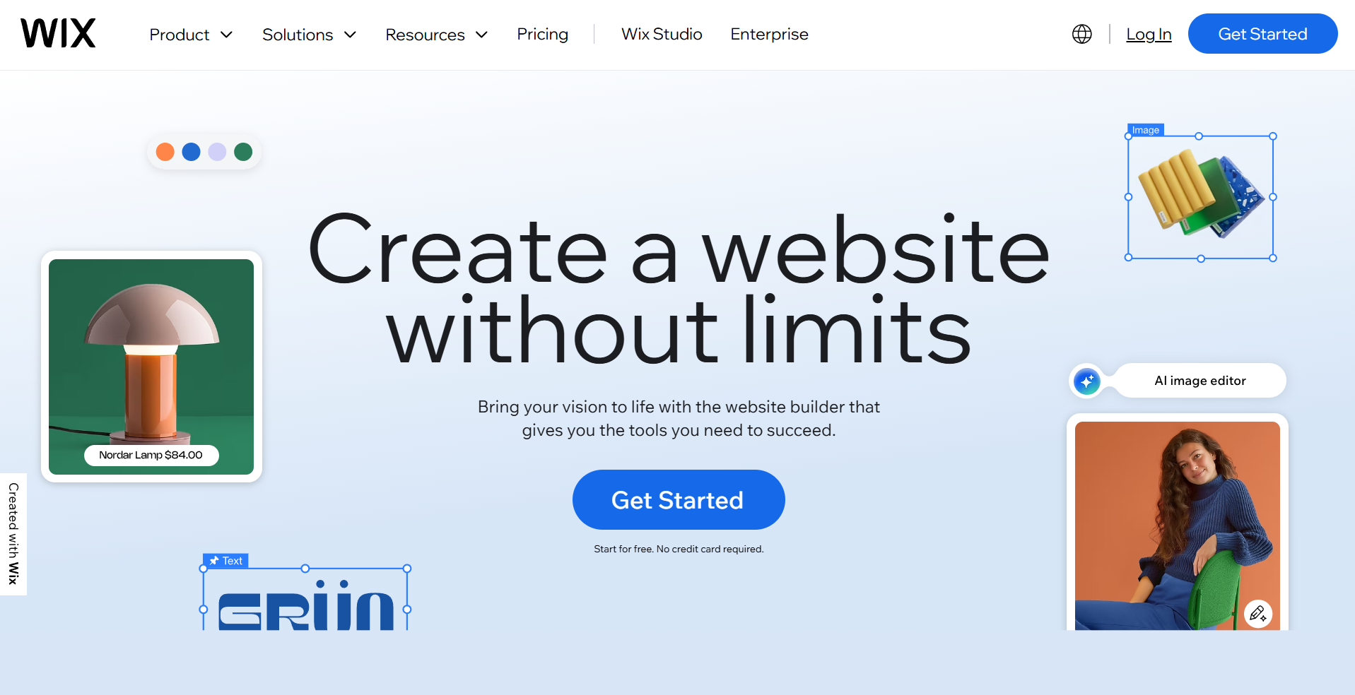 Wix, an attractive e-commerce tool.