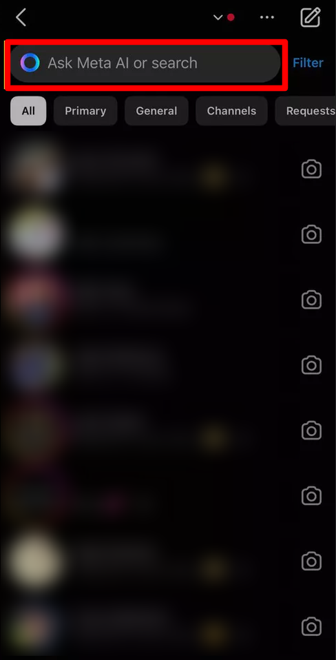 Meta AI on Instagram.