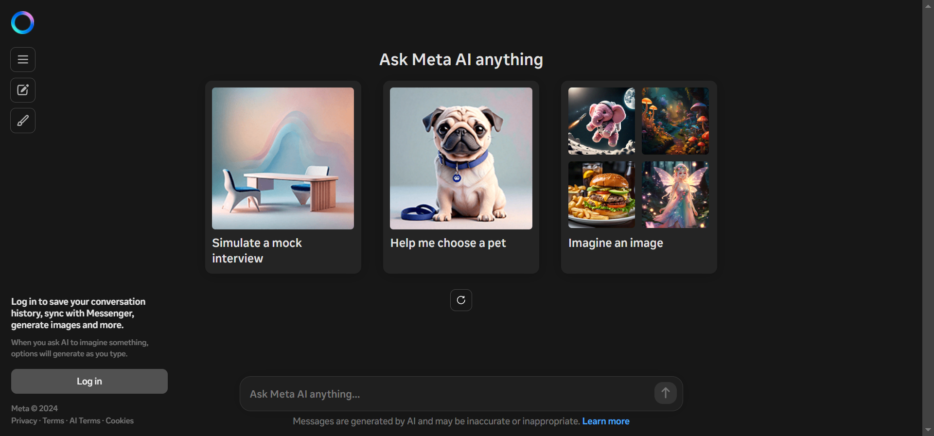 An image of Meta.ai.