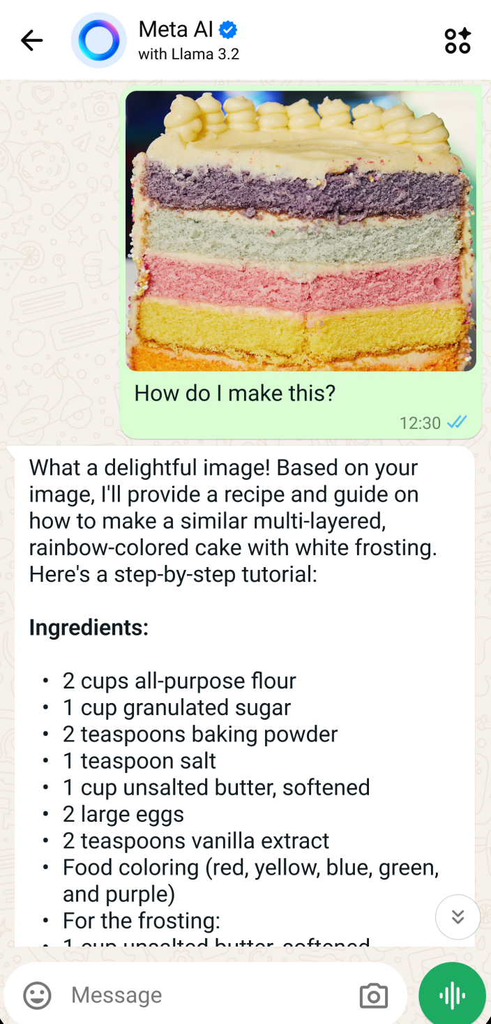 Meta AI on Messenger.