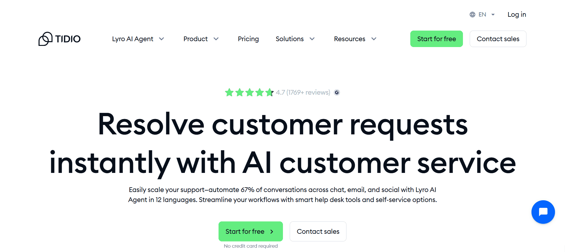 Tidio is the all-in-one customer support alternative to Interakt.