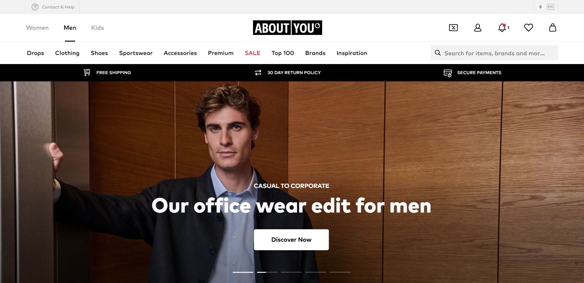 About You, a fashion retailer that personalizes its offerings based on user interests.