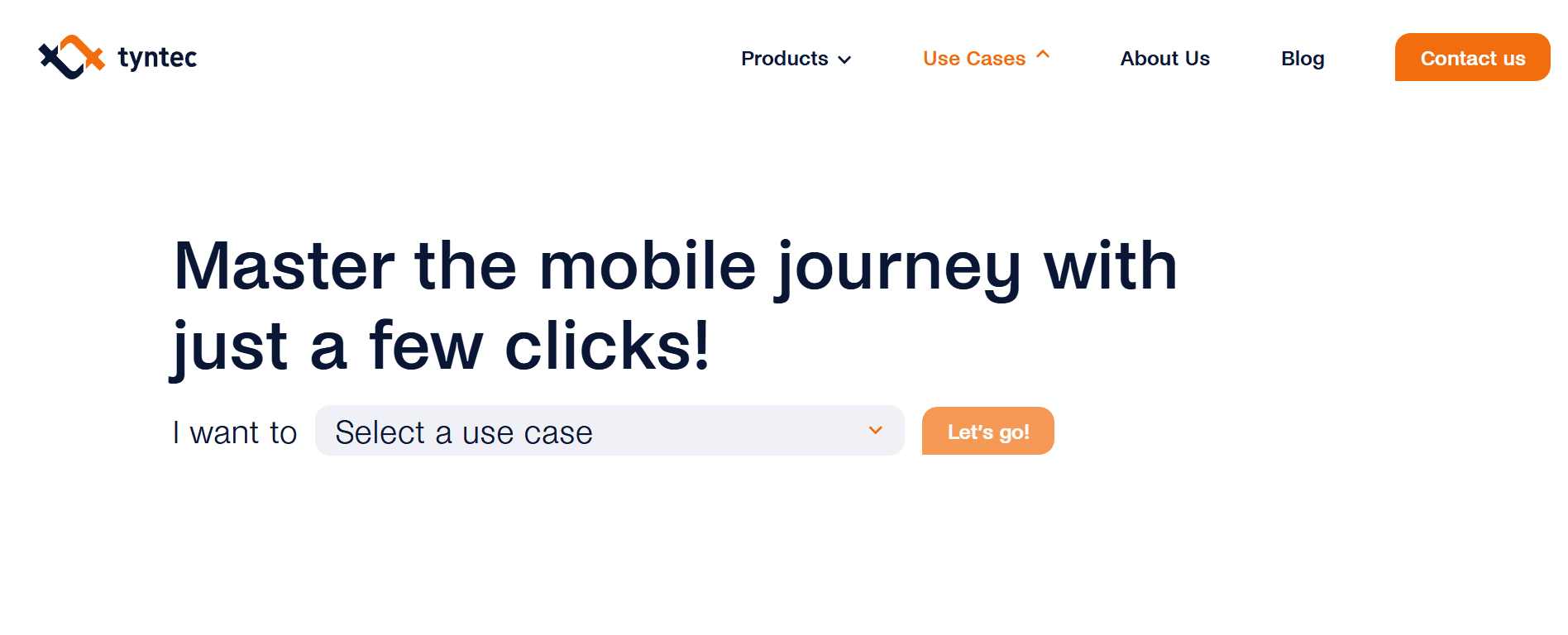 Homepage of Tyntec, a Gupshup alternative platform.