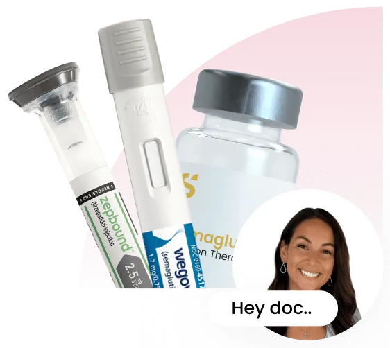 Patient sending a 'Hey doc' message to their Shapely provider in the app