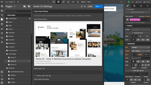 SEO - Suite X Webflow Template