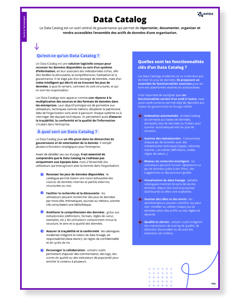 Intercalaire du glossaire sur les outils et technologies
