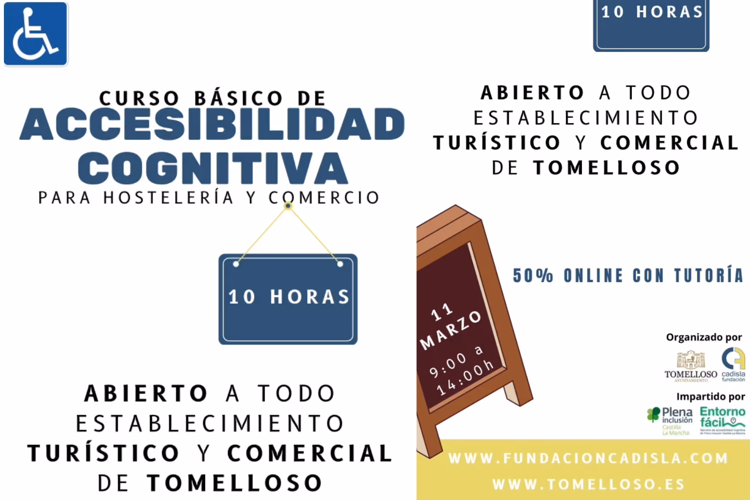 El Ayuntamiento organiza con Fundación Cadisla un Curso Básico de Accesibilidad Cognitiva para Comercio y Hostelería