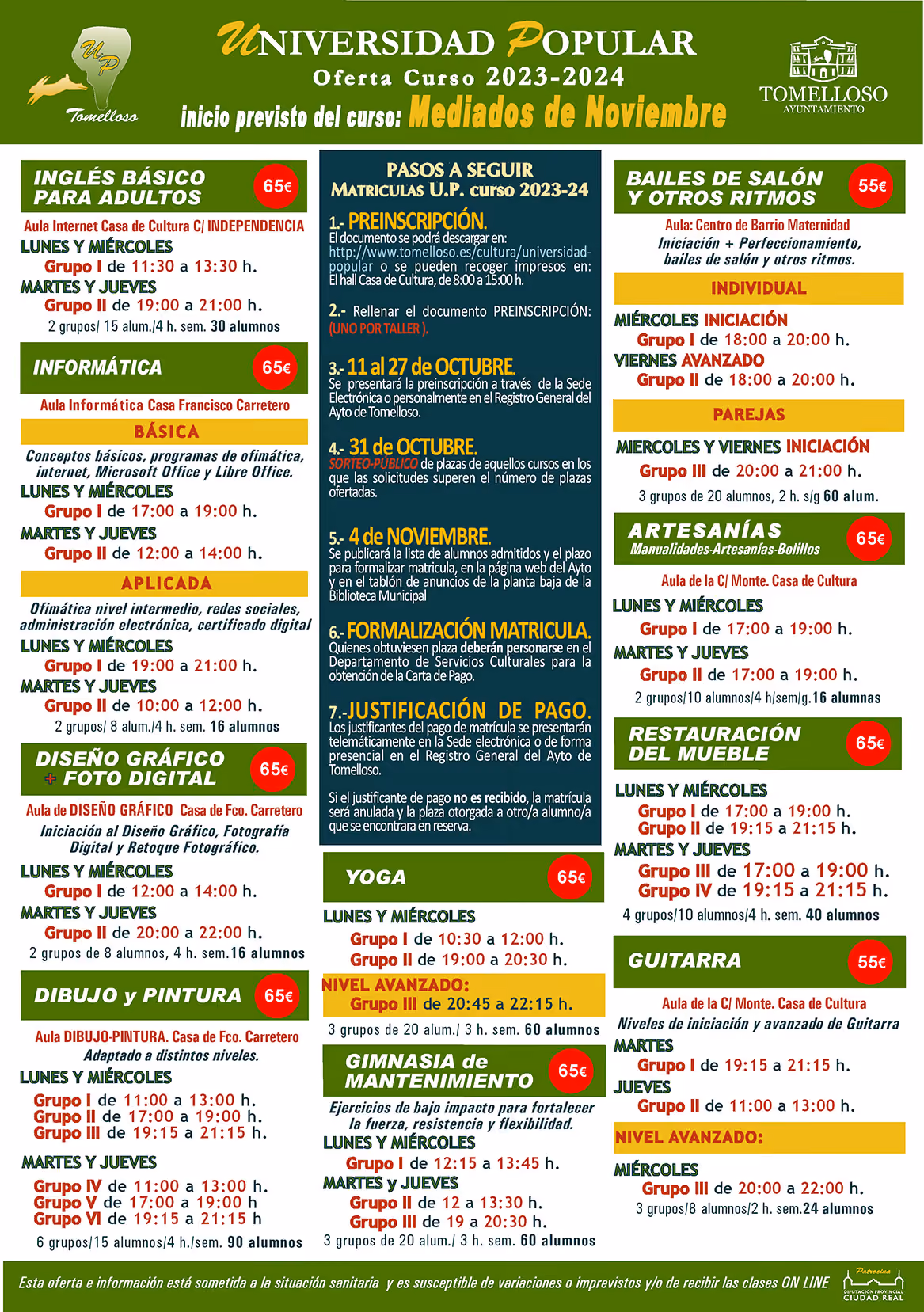 Cursos Universidad Popular