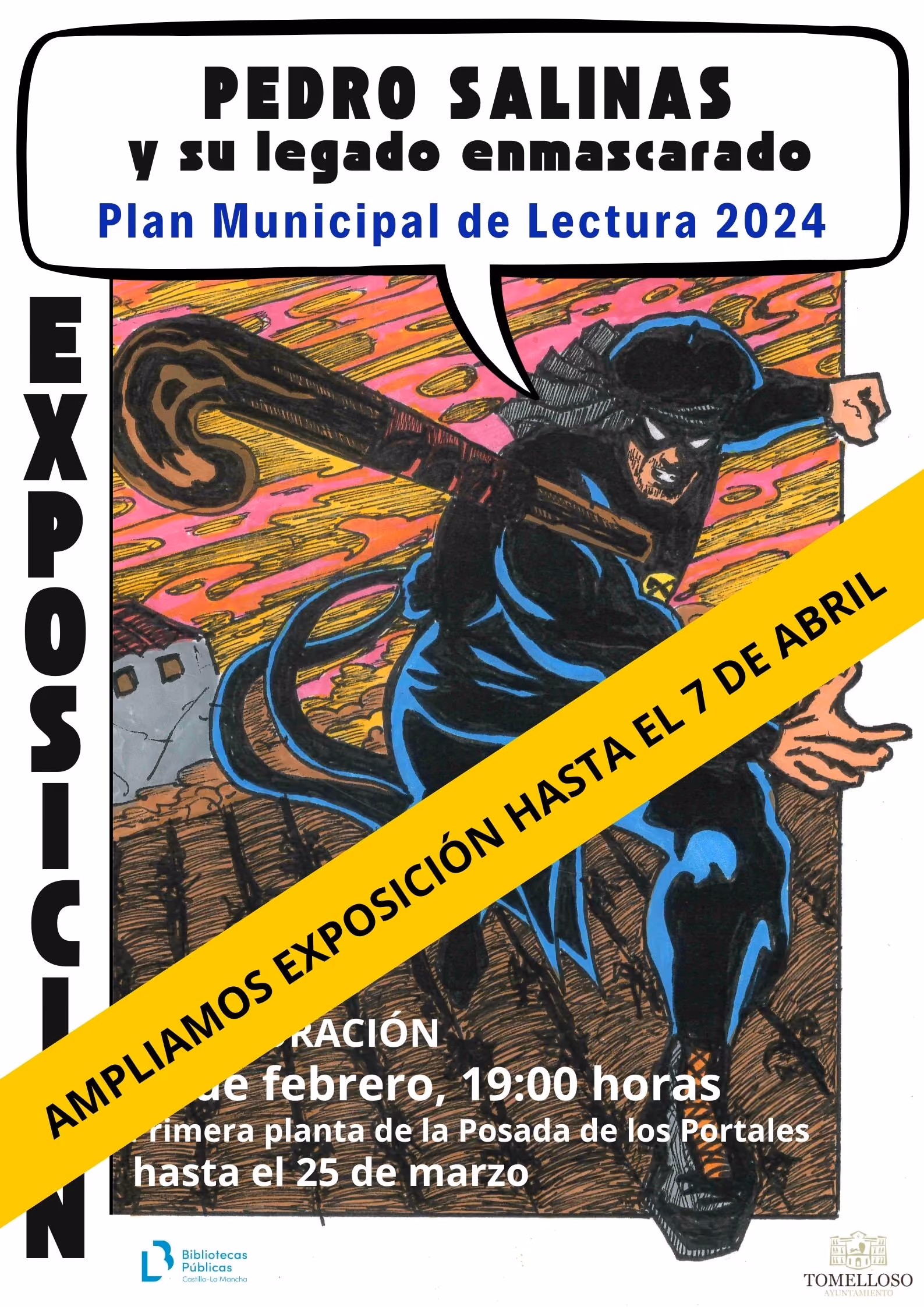 Pedro Salinas y su legado enmascarado. Plan Municipal de Lectura 2024. Exposición.