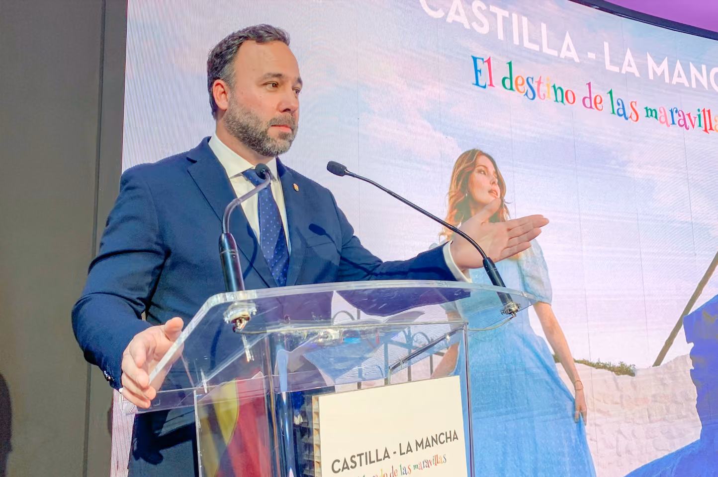 Javier Navarro en la presentación