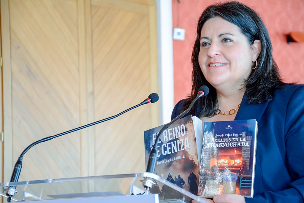 La concejala de Cultura durante la presentación de la programación del Mes del Libro